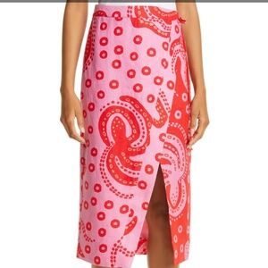 Farm Rio wrap skirt size L